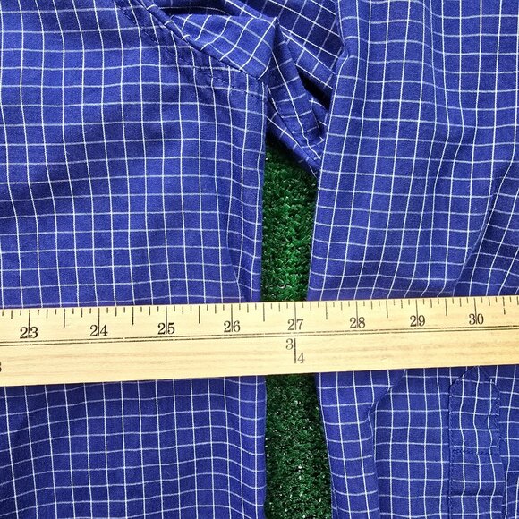 St Louis Blues Shirt Mens‎ XL/2XL Blue Check Button Down Long Sleeve NHL Hockey - Picture 5 of 9